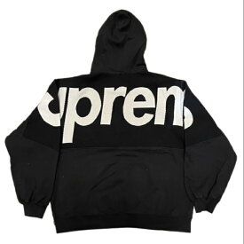Supreme / シュプリームBig Logo Jacquard Hooded Sweatshirt /ビッグロゴ ジャカード フーデッド スウェットシャツ フーディ― パーカーBlack / ブラック 黒2023FW 正規品 新古品【中古】