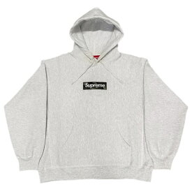 2023FW Supreme / シュプリームBox Logo Hooded Sweatshirt /ボックスロゴ フーデッド スウェットシャツ フーディー パーカーAsh Grey / アッシュ グレー正規品 新古品【中古】