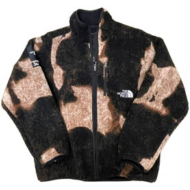 Supreme × The North Face /シュプリーム × ザ ノース フェイスBleached Denim Print Fleece Jacket /ブリーチド デニム プリントフリース ジャケットBlack / ブラック 黒2021AW TNF 正規品新古品【中古】