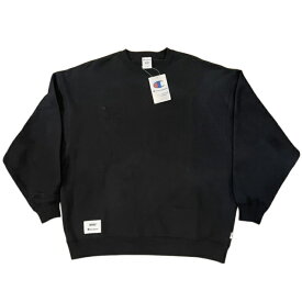 WTAPS × Champion /ダブルタップス チャンピオンAcademy Crew Neck /アカデミー クルーネックBlack / ブラック 黒2024 国内正規品 新古品【中古】