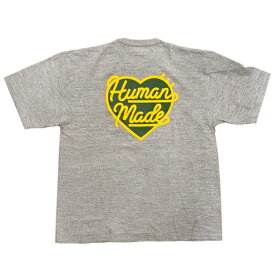 Human Made / ヒューマンメイドHEART BADGE T-SHIRT / ハート バッジ Tシャツ TeeGrey / グレー2024SS 正規品 新古品【中古】