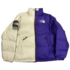 2024SS Supreme × THE NORTH FACE /シュプリーム × ザ ノースフェイスSplit Nuptse Jacket / スプリット ヌプシ ジャケットTan / タン国内正規品 新古品【中古】