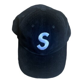 2024FW Supreme / シュプリームCorduroy S logo 6-panel Black ブラックエスロゴ　シックスパネル正規品 新古品【中古】