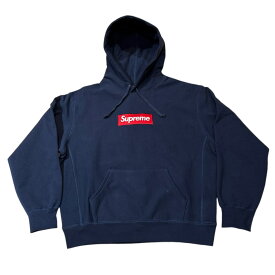 Supreme Box Logo Hooded Sweatshirt "Navy"シュプリーム ボックス ロゴ フーディー スウェットシャツ "ネイビー"2024FW 正規品 新古品【中古】