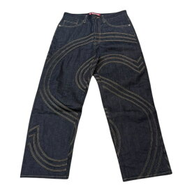 Supreme 2025SS / シュプリーム S logo Rigid Baggy Jean Indigo /エスロゴ　リジッドバギージーン　正規品 新古品【中古】