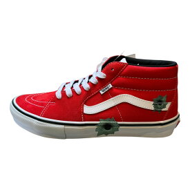 Supreme x Vans x Nate Lowman Skate Grosso Mid Red/ シュプリーム × バンズ ネイトロウマン スケートグロッソ 日本限定"Bullet Hole Red" / バレットホールブラック2025SS 正規品 新古品【中古】Japan Exclusive