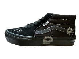 Supreme x Vans x Nate Lowman Skate Grosso Mid/ シュプリーム × バンズ ネイトロウマン スケートグロッソ 日本限定"Bullet Hole Black" / バレットホールブラック2025SS 正規品 新古品【中古】Japan Exclusive