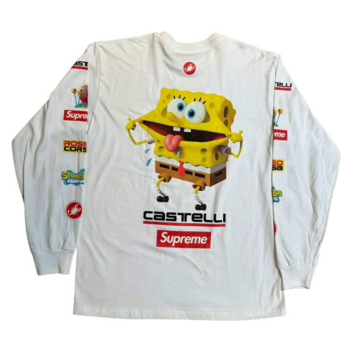 楽天市場】Supreme x SpongeBob Castelli Racing L/S Tee  