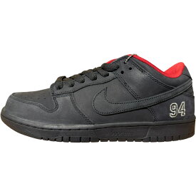 Supreme × Nike SB Dunk Low "Black" 2025FW【HQ8487-001】 正規品 新古品 【中古】シュプリームダンク ブラックメタリックシルバー
