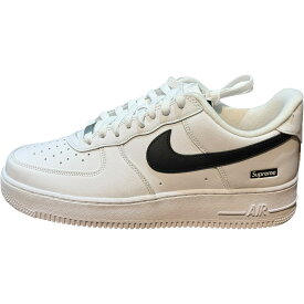 Supreme x NIKE / シュプリーム ナイキAIR FORCE 1 LOW / エア フォース ワン ロー"White/Black" / ホワイト ブラック【CU9225-102】AF1 正規品 新古品【中古】