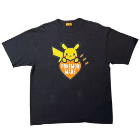HUMAN MADE x Pokemon Made Graphic T-Shirt (Pikachu) Shibuya Parco "Black"ヒューマンメイド x ポケモン メイド グラフィック Tシャツ (ピカチュウ) 渋谷パルコ "ブラック"2025FW 正規品 新古品【中古】