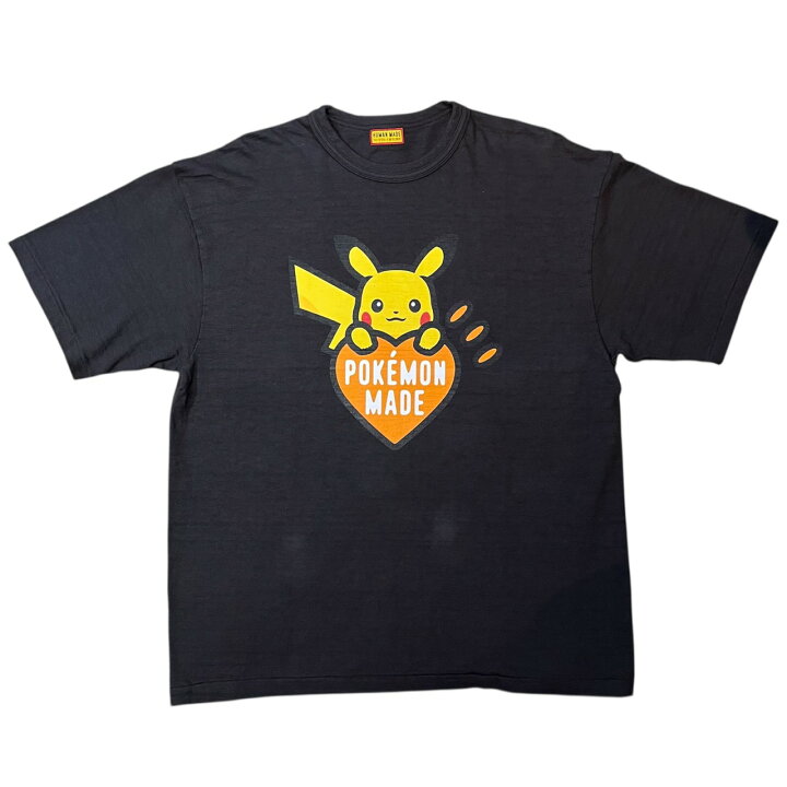 楽天市場】HUMAN MADE x Pokemon Made Graphic T-Shirt (Pikachu 【XL 最安値】humanmadeポケモン渋谷PARCO店限定Tシャツ 黒