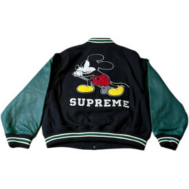 Supreme x Number (N)ine x Mickey Mouse Varsity Jacket "Black"シュプリーム x ナンバーナイン x ミッキーバーシティスタジャン "ブラック"2025FW 正規品 新古品【中古】