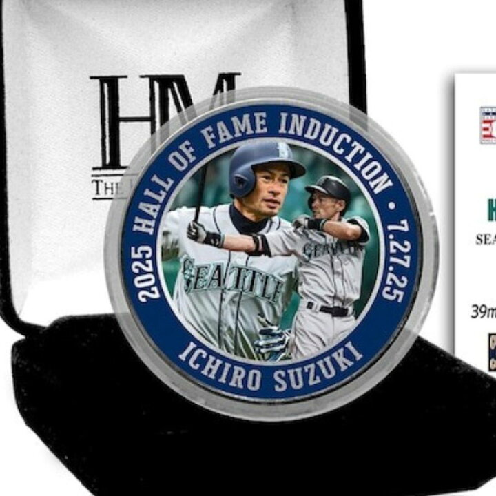 楽天市場】イチロー 米野球殿堂入 記念コイン イチロー 鈴木 2025 