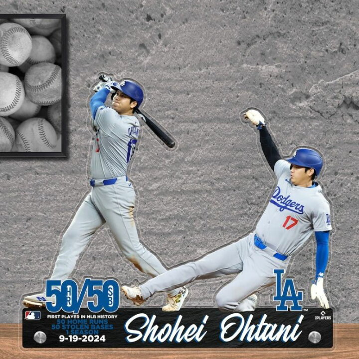 楽天市場】【ポイント2倍!15日】大谷翔平 アクリルプレート 50-50記念 