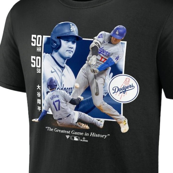 楽天市場】大谷翔平 Tシャツ ホームラン 盗塁 達成記念 50-50記念 