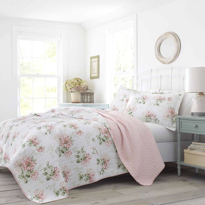 楽天市場】ローラアシュレイ リバーシブルキルトセット Laura Ashley 