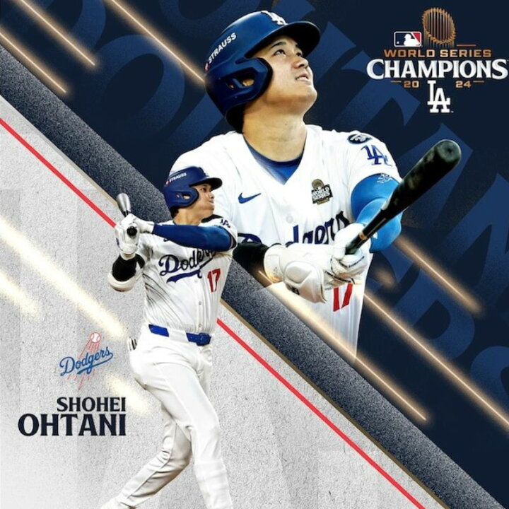 楽天市場】大谷翔平 優勝 記念フレームロサンゼルスドジャース 2024 