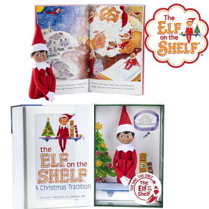 GtEIEUEVFt Xg[[ubN Fڂ̃{[CXJEgGtt LO{bNX Gt̖{ NX}X ؖt The Elf on the Shelf: A Christmas Tradition - Boy Scout Elf with B