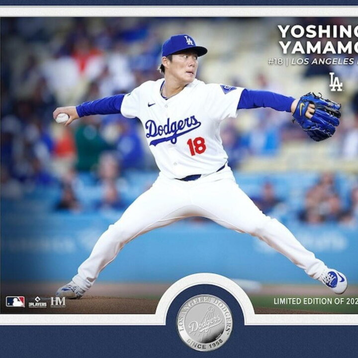 楽天市場】山本由伸のMLBデビューを記念コイン！ ロサンゼルス 