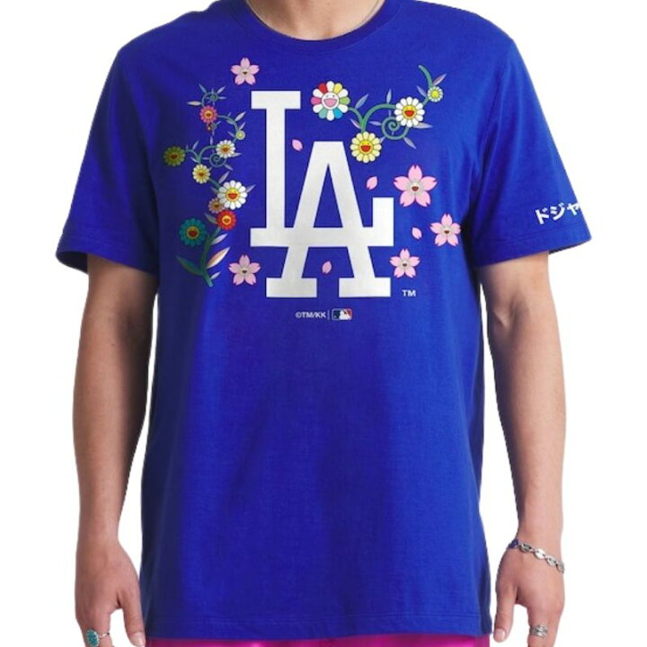 楽天市場】村上隆 ×ドジャース コラボ Tシャツ 青 ブルー ロサンゼルス 