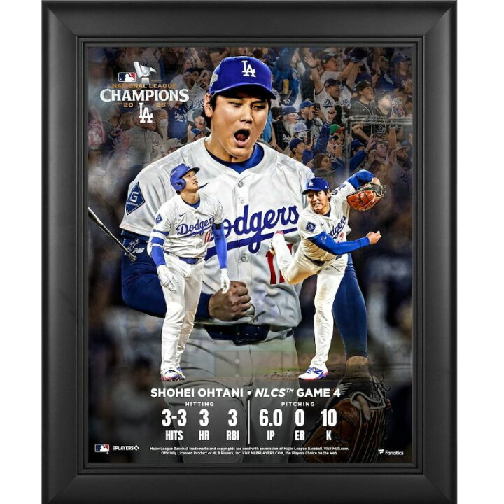 楽天市場】大谷翔平 2025 NLCS 第4戦 記念 公式フォトフレーム 33cm 