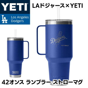 YETI × hW[X R{ u[@T[XEhW[X CGeB 42IX u[ Xg[}O Los Angeles Dodgers YETI 42oz. Rambler Straw Mug u[ Xg[t Mtg 싅@MLB@1.24