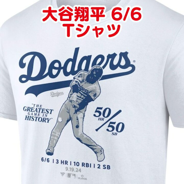 楽天市場】大谷翔平 50-50記念 ドジャース限定 Tシャツ Club T-Shirt 