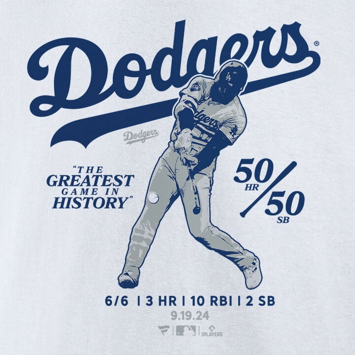 楽天市場】大谷翔平 50-50記念 ドジャース限定 Tシャツ Club T-Shirt 