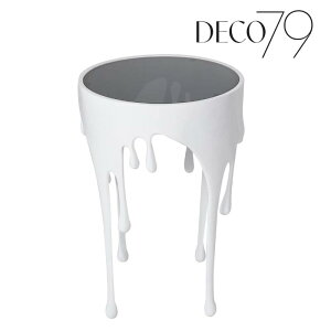 �y�|�C���g2�{5��10������zDeco 79 �T�C�h�e�[�u�� �z���C�g �A���~ �K���X �ی^ ������� ���_�� �k�� �~�j�e�[�u�� �G���h�e�[�u�� �h���b�v�f�U�C�� ������63cm �R���p�N�g ���r���O �Q�� �C