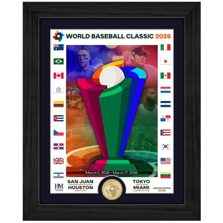 楽天市場】2026 WBC 開催記念 ブロンズ コイン フォトミント 額装 限定 