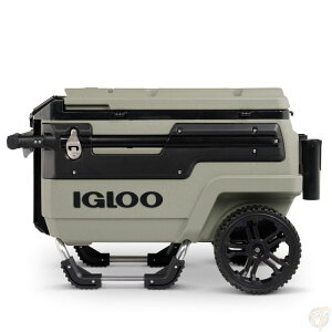 Igloo (�C�O���[) Trailmate Journey 70Qt �N�[���[�{�b�N�X Olive Green (�I���[�u�O���[��) 66L ��^ ��a�z�C�[�� �L�����[�n���h���t �o�g���[�{�[�h����