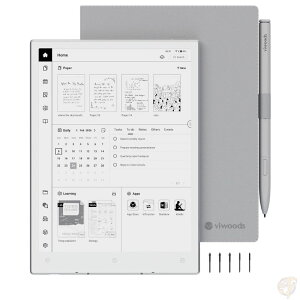 VIWOODS AiPaper Mini �A�b�v�O���[�h�Z�b�g 8.2�C���` 128GB E-Ink AI�m�[�g �d�q�y�[�p�[ �^�u���b�g W2�y���t �J�o�[�t 292PPI Android13