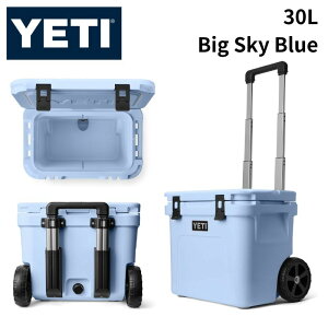 YETI�i�C�G�e�B�j Roadie 32 Wheeled Cooler�i���[�f�B32 �z�C�[���h�N�[���[�j�� 30L�i32 Quarts�jBig Sky Blue �r�b�O�X�J�C�u���[ �L���X�^�[�t�� �n�[�h�N�[���[ �C�G�e�B YETI