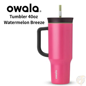 �I���� �^���u���[ ���� �n���h���t�� 40oz 1180ml Owala �X�e�����X �^���u���[ ��e�� �X�g���[�t�� ������ 2way �ۗ� �^��f�M �h�����N�z���_�[�Ή� ������t�� �����^�b�` �R��h�~ �X�|�[�c 
