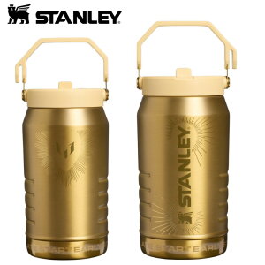 Stanley �X�^�����[ Messi IceFlow 64oz ��e�� �W���O ���� ��1.9L �ۗ� �X�e�����X�{�g�� �X�g���[�t�� ���b�V �X�|�[�c�{�g�� BPA�t���[ �� �S�[���h �E�H�[�^�[�{�g�� �h�����N �E�H�[�^�[�W���O 