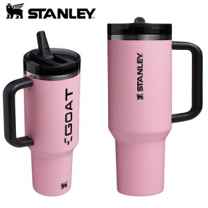 �y5���ő�2000�~�N�[�|���zStanley �X�^�����[ ���b�V GOAT �s���N �N�G���`���[ �v���c�A�[ �t���b�v�X�g���[ �^���u���[ 40oz �ۗ� ���� �R��h�~ �^��f�M Messi x Stanley GOAT Collection �E�H�[�^�[�{