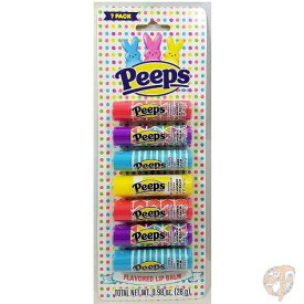 Peeps ピープス リップクリーム リップバーム 7個パック バニラ ストロベリー フレーバー 送料無料