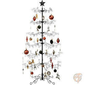 【14-15日限定!1000円クーポン20名様】Best Choice Products 6フィート 錬鉄製 オーナメント クリスマスツリーディスプレイ スタンド付 ブラック 送料無料