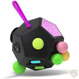 【1000円クーポン先着30名】Fidget Dodecagon 12面指先の感覚刺激 ストレス不安解消 キューブ 自閉症児用玩具 送料無料
