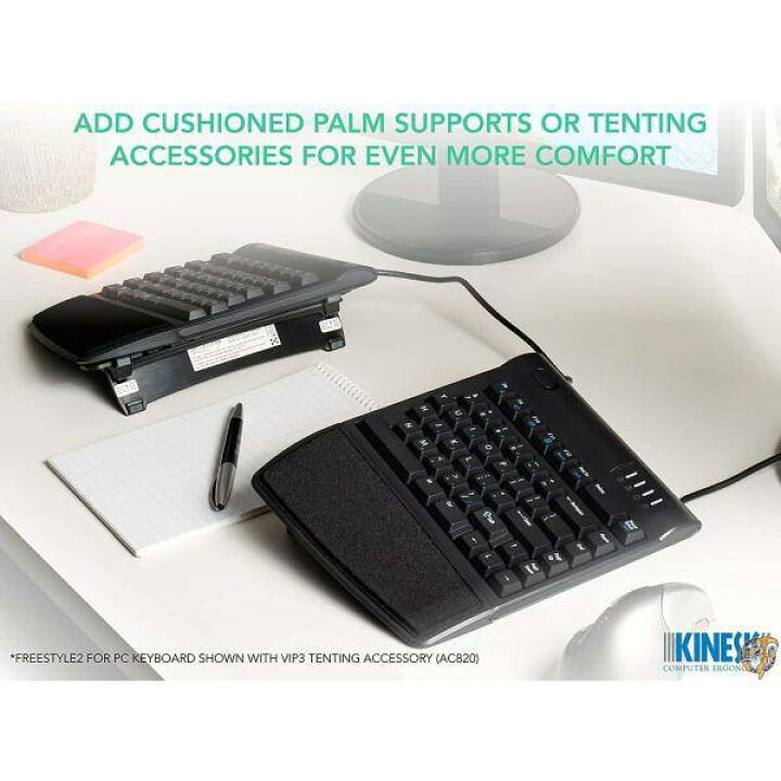 楽天市場】Kinesis Freestyle2 Ergonomic Keyboard for PC (20 