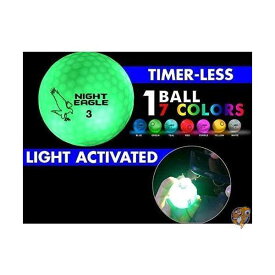 【クーポン配信中】Night Eagle CV LED 光で点灯 ゴルフボール タイマーなし 6個入り 送料無料