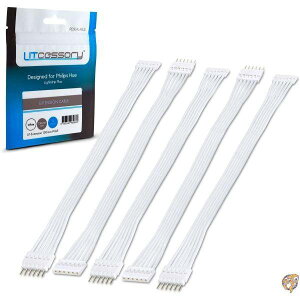 Philips Hue LightStrip Plus �ƌ݊����̂��鉄���P�[�u�� (150mm - 5�p�b�N, �z���C�g) ��������