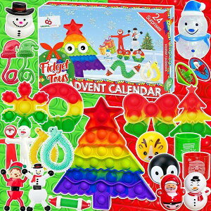 【1000円/555円クーポン配信中】ORIENTAL CHERRY クリスマス アドベント カレンダー 24日 サプライズ フィジェット トイ クリスマスカウントダウン クリスマスギフト アメリカ輸入 おもちゃ