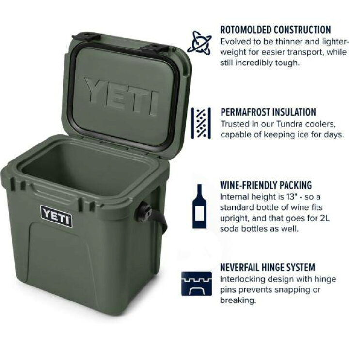 楽天市場】YETI ローディー 24 ROADIE24 HARD COOLER Camp Green 
