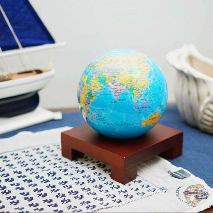 楽天市場】光で回る地球儀 ムーバグローブ ブルーオーシャン MOVA 4.5 