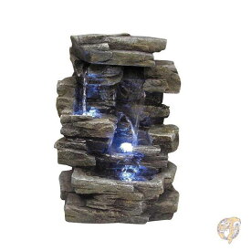 【クーポン配信中】フェイクスレート 石の滝 卓上噴水 Universal Lighting and Decor社並行輸入 送料無料
