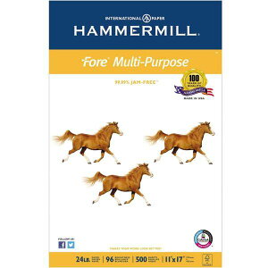 Fore MP White Multipurpose Paper, 96 Bright, 24lb, 11 x 17, 500 Sheets sAi 