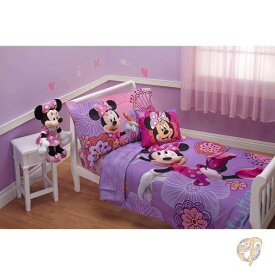 【クーポン配信中】Disney Minnie's Toddler Bedding Set ディズニー ミニー シーツ セット 4点アメリカ輸入家具 アメリカ輸入雑貨 送料無料