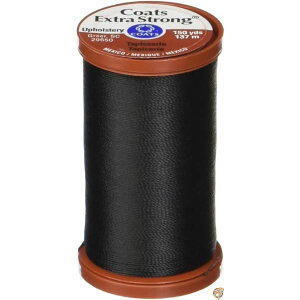COATS & CLARK Extra Strong Upholstery Thread, 150-Yard, Black by Coats Clark Inc. [���s�A���i]